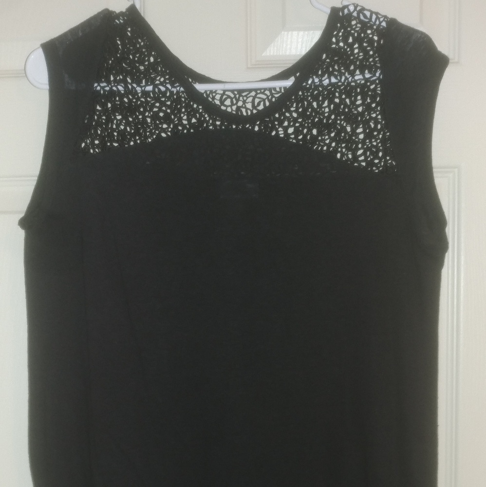 Old Navy Black blouse with Mesh at top